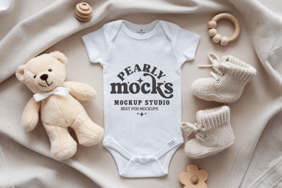 Baby Onesie Bodysuit Mockup 14: A Practical Tool for Designers and Creators