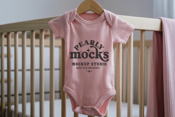 Baby Onesie Mockup 10: Transform Your Designs with Professional Visuals