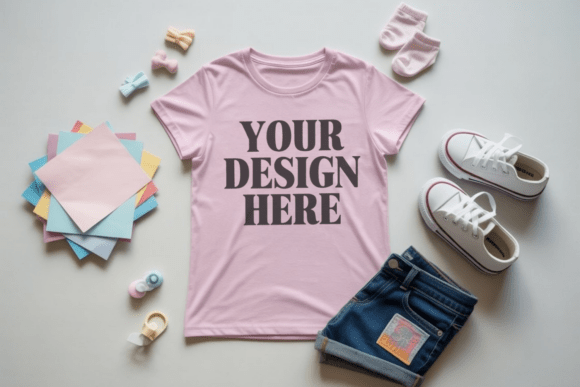 Bella Canvas 3001Y Youth Tshirt Mockup