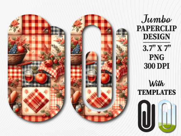 Country Picnic Gingham Jumbo Paperclip: A Versatile and Stylish Tool for Every Need
