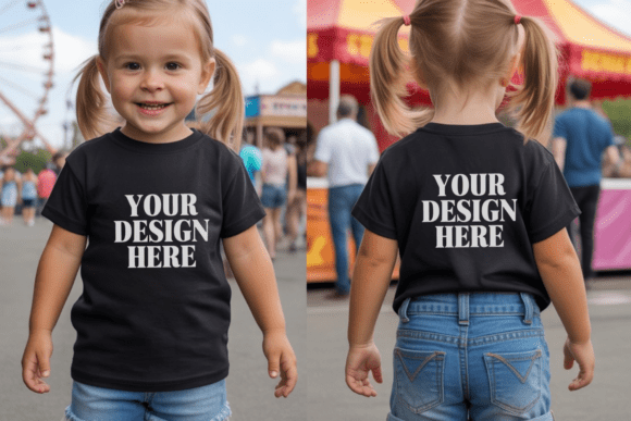 Gildan 18000B Kids Front and Back Mockup: A Game-Changer for Designers
