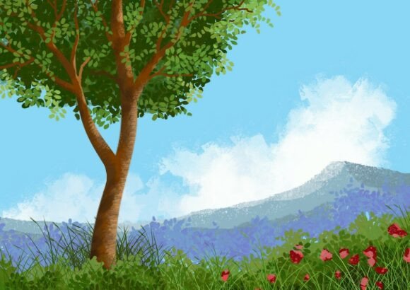 IlustraΓ§Γ£o De Paisagem Natural