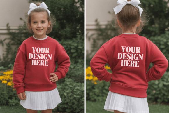 Kids Front and Back Sweatshirt Mockup 10: A Practical Tool for Designers and Entrepreneurs