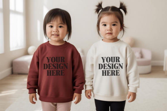 Kids Front and Back Sweatshirt Mockup 30: A Professional Tool for Creative Expression