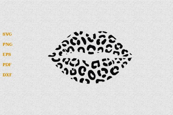 Leopard Lips SVG Valentine's Day Design