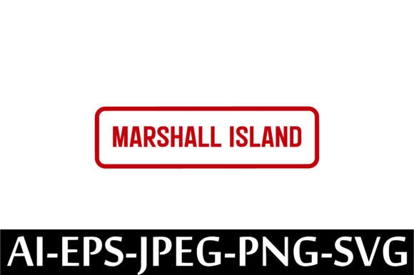 MARSHALL ISLAND Rubber Stamp Design: A Versatile Digital Resource for Creative Professionals