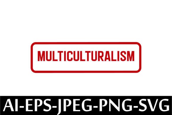 MULTICULTURALISM Rubber Stamp Design