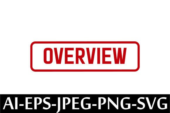 OVERVIEW Rubber Stamp Design Vector