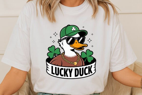 Stylish Lucky Duck Celebrating St. Patrick’s Day: A Strategic Asset for Creative and Business Use