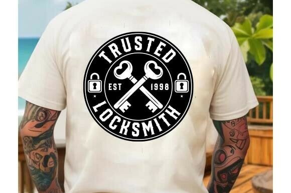 Trusted Locksmith Vintage Badge SVG: A Timeless Design for Modern Use