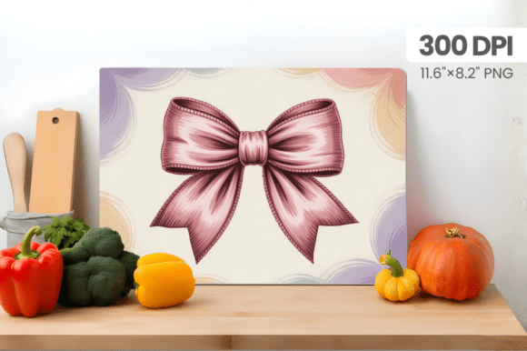 Valentine Day Colorful Bow Cutting Board: A Stylish Addition to Your Kitchen