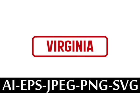 VIRGINIA Rubber Stamp Design Vector: A Digital Asset for Modern Creatives